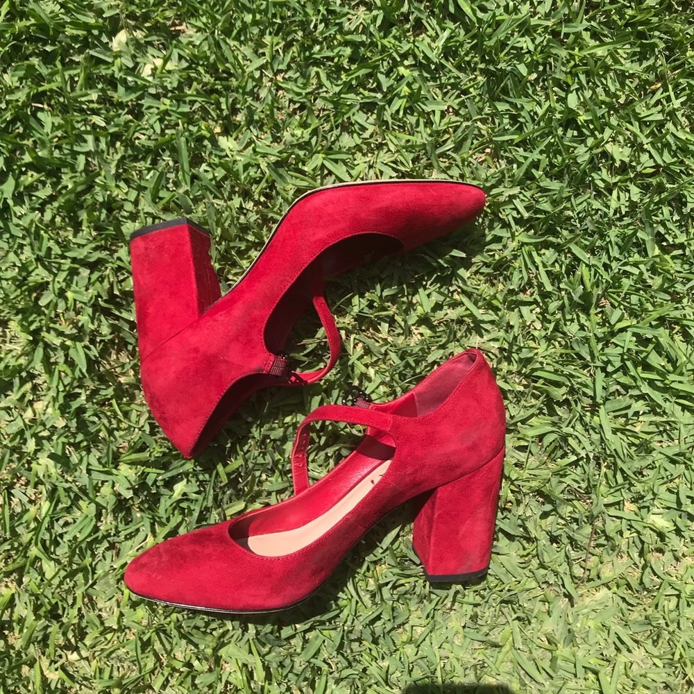 Red Via Spiga heels| Mary Jane Pump